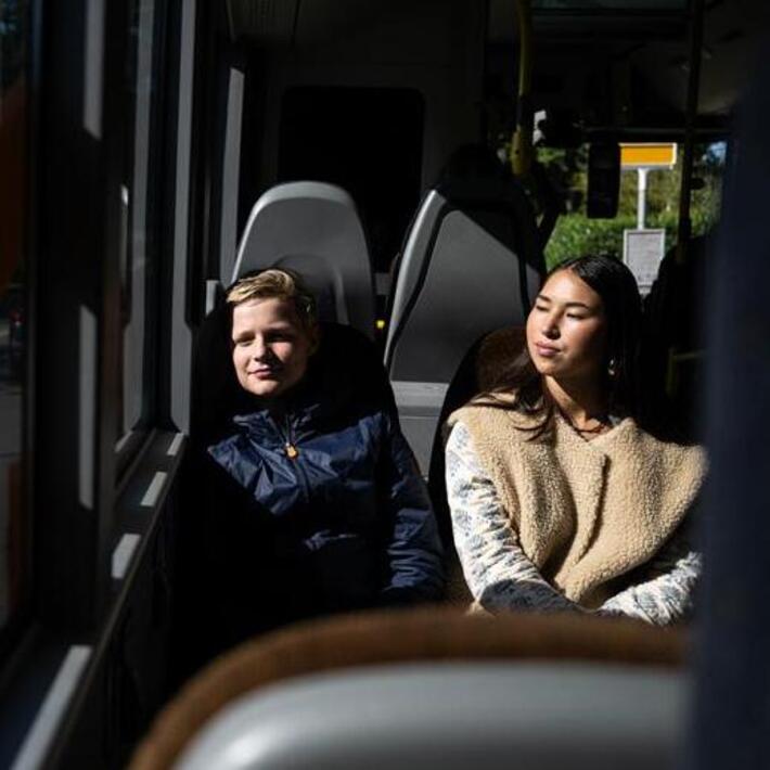 Travelers on the bus